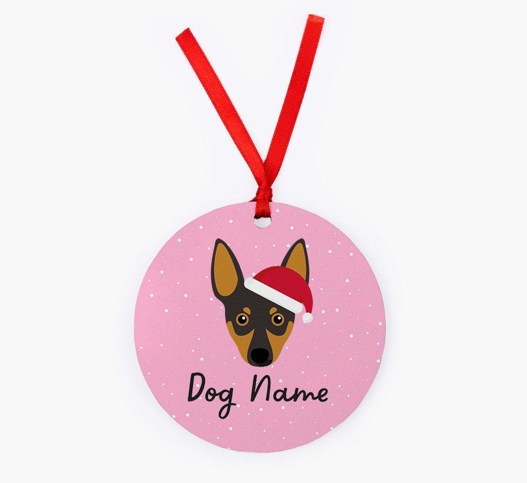 Snow: Personalised {breedFullName} Christmas Decoration