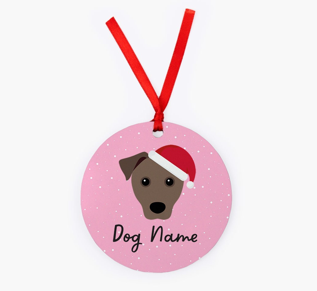 Snow: Personalised {breedFullName} Christmas Decoration
