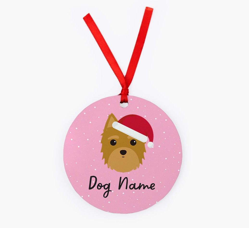 Snow: Personalised {breedFullName} Christmas Decoration