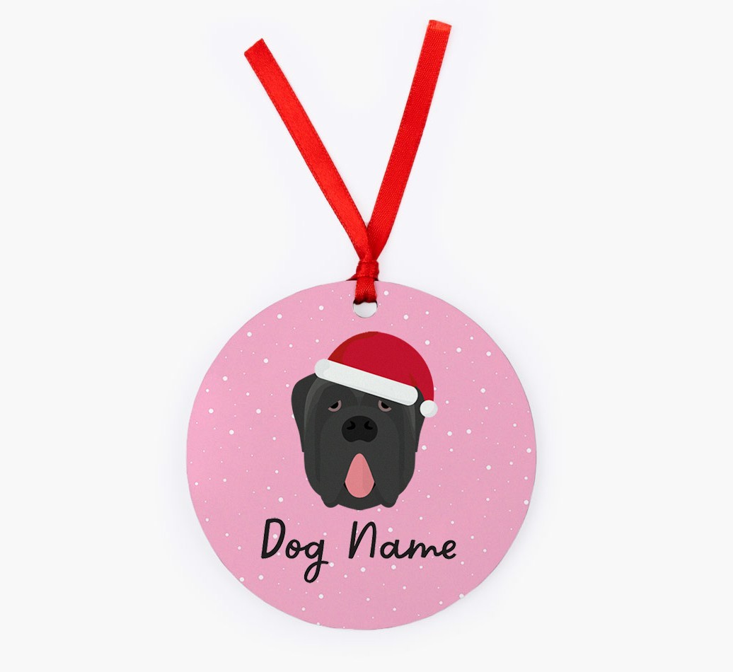 Snow: Personalized {breedFullName} Christmas Decoration