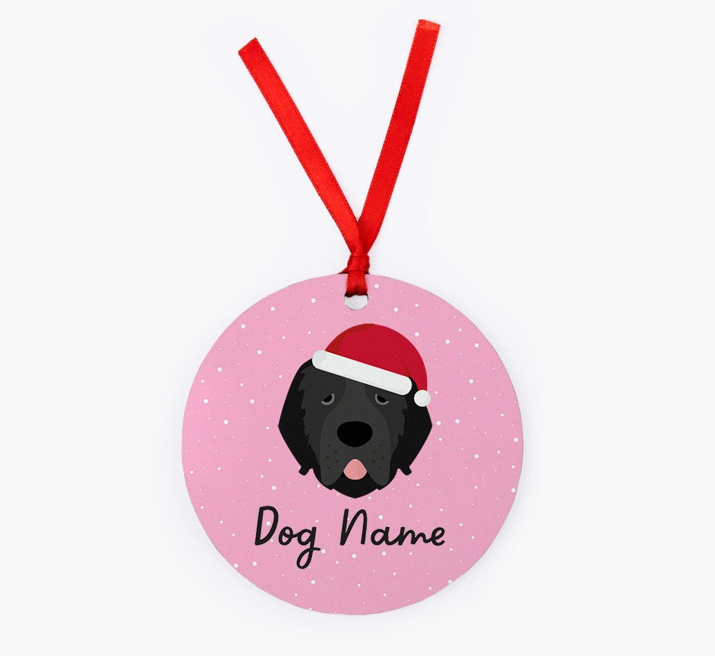 Snow: Personalised {breedFullName} Christmas Decoration