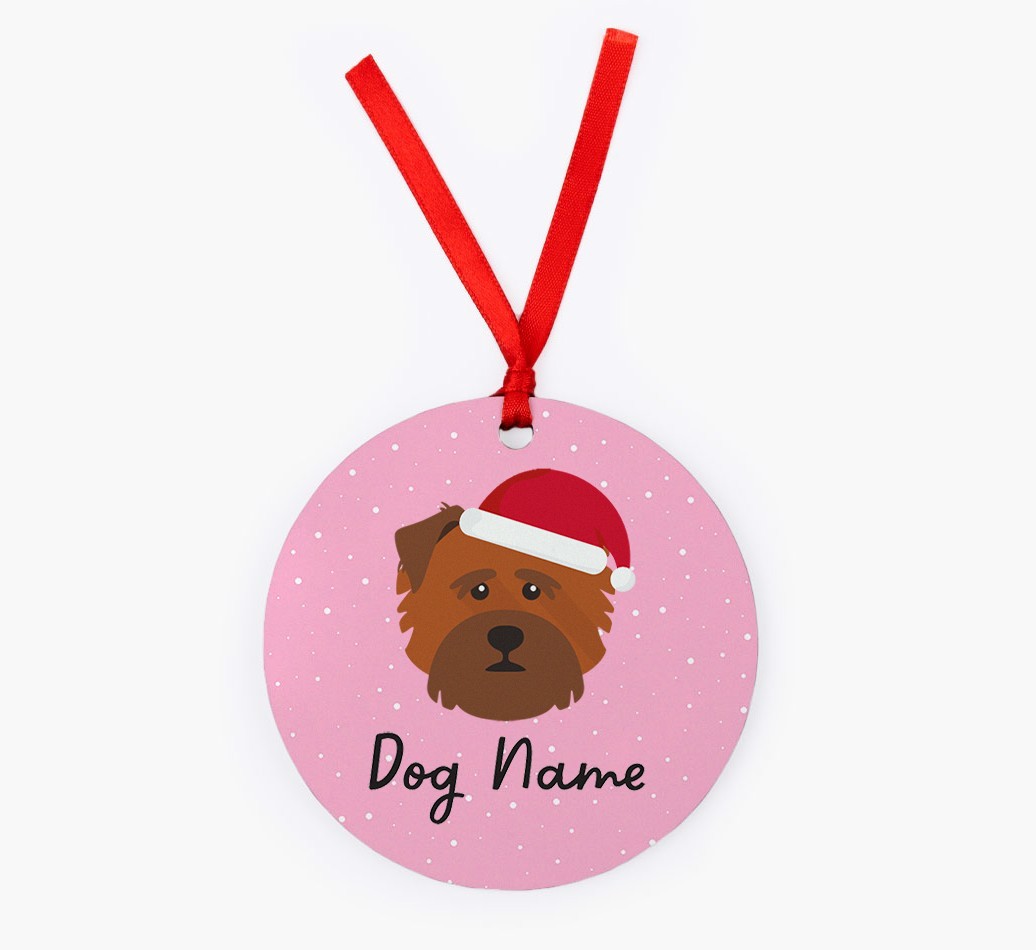 Snow: Personalised {breedFullName} Christmas Decoration