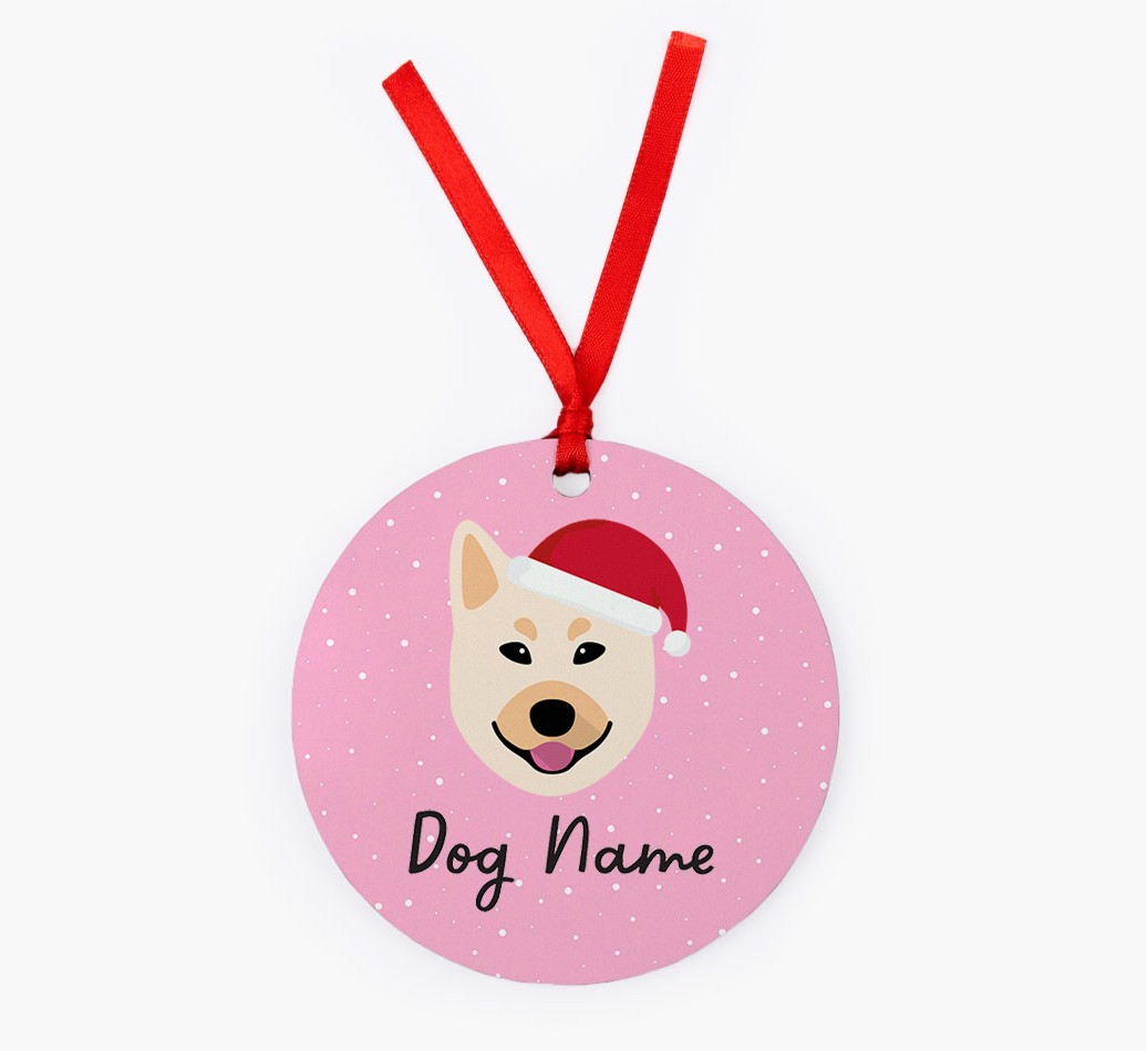 Snow: Personalized {breedFullName} Christmas Decoration