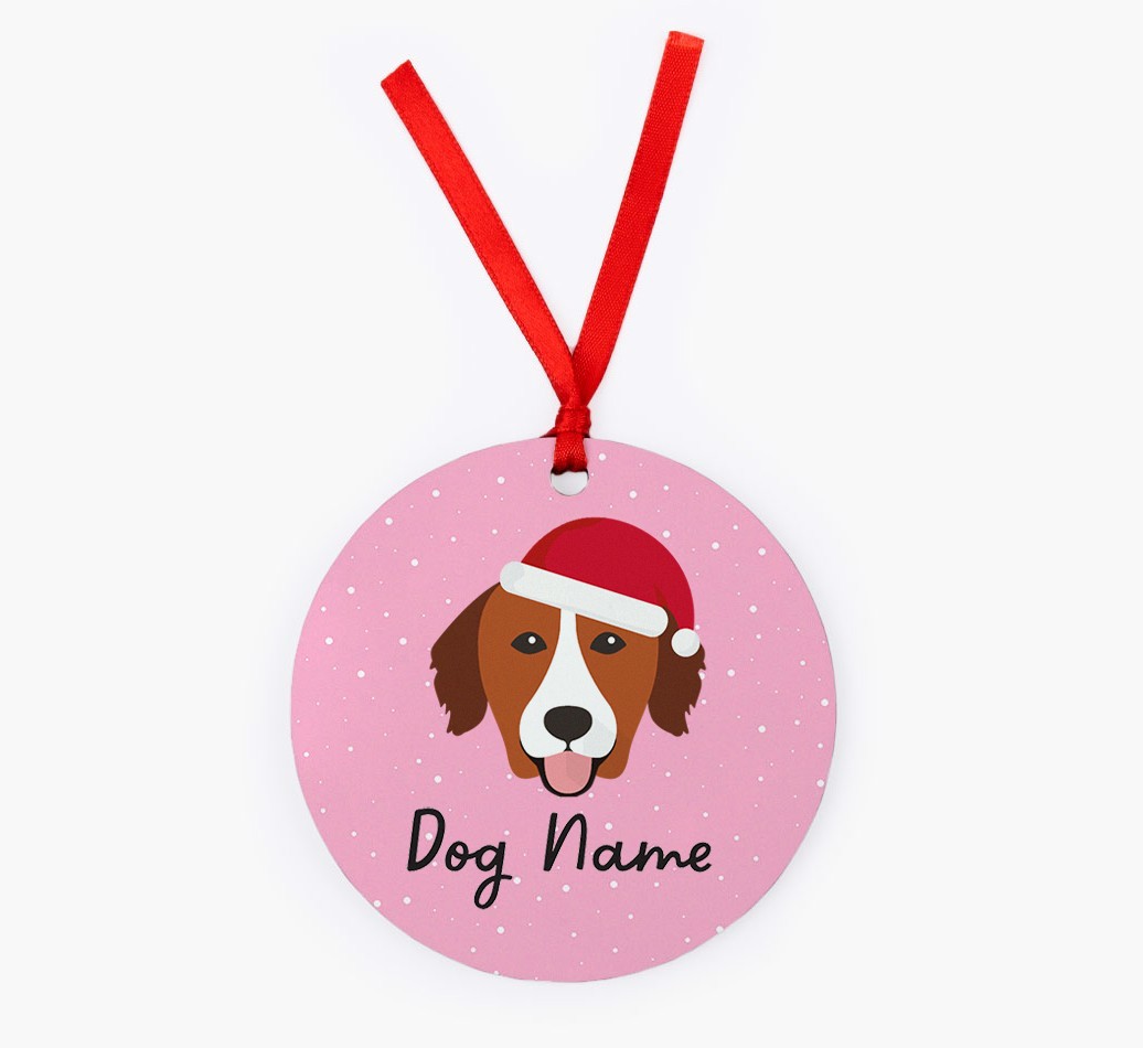 Snow: Personalized {breedFullName} Christmas Decoration