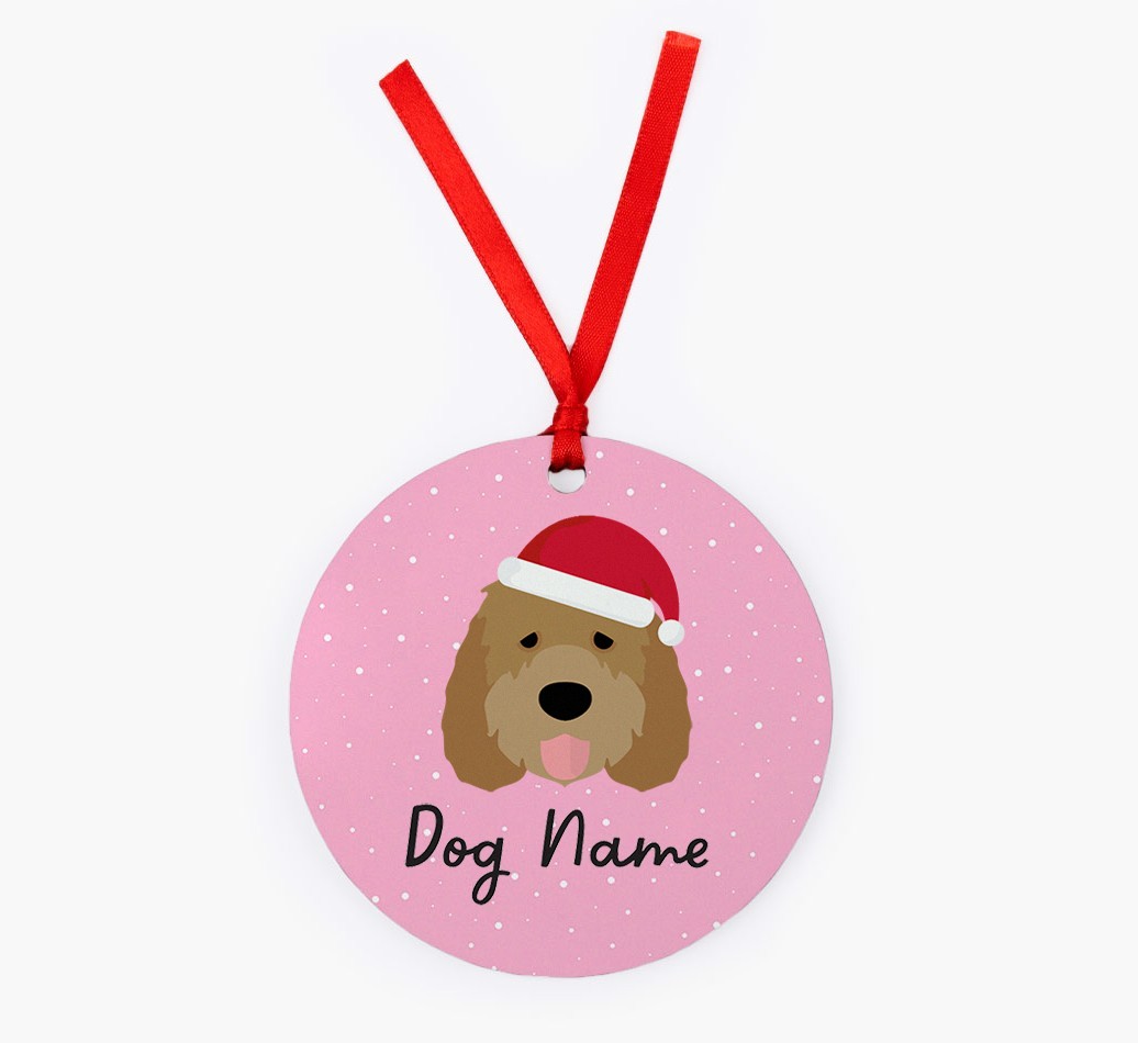 Snow: Personalized {breedFullName} Christmas Decoration