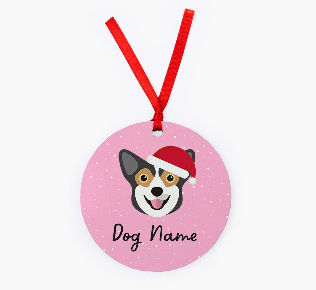 Snow: Personalized {breedFullName} Christmas Decoration