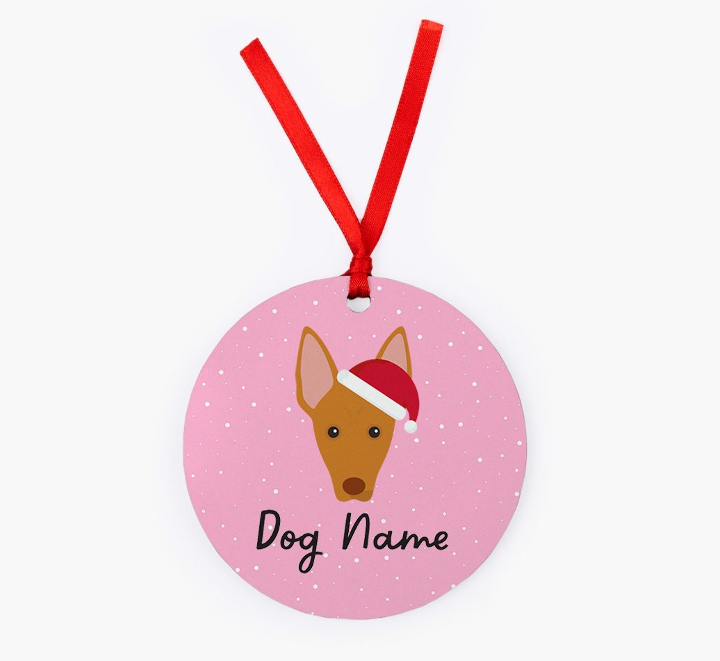 Snow: Personalized {breedFullName} Christmas Decoration