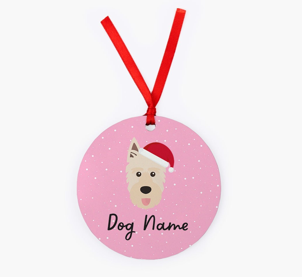 Snow: Personalized {breedFullName} Christmas Decoration