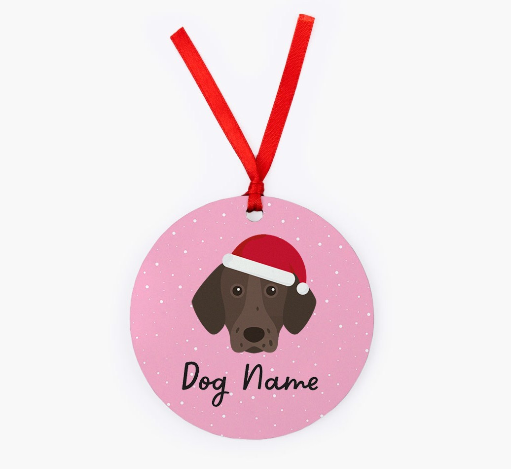 Snow: Personalized {breedFullName} Christmas Decoration