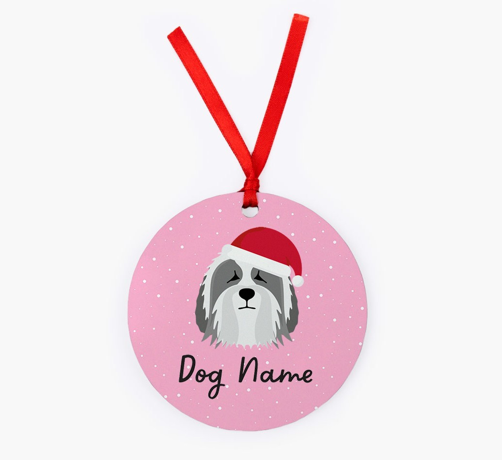 Snow: Personalized {breedFullName} Christmas Decoration
