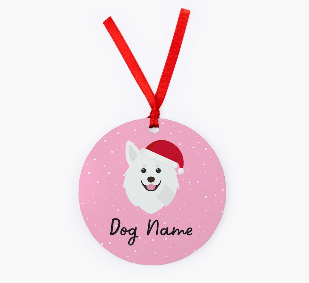 Snow: Personalized {breedFullName} Christmas Decoration