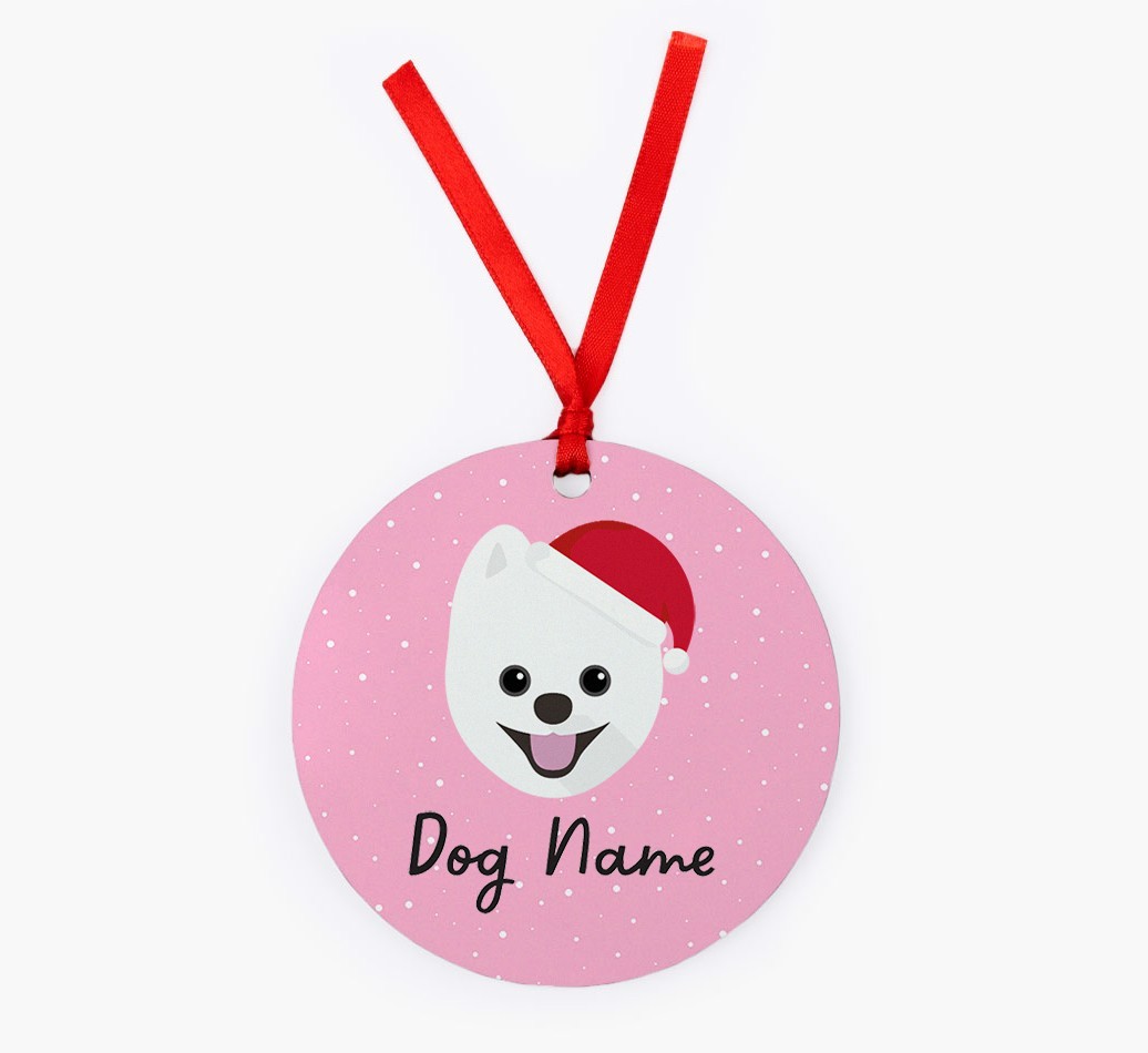 Snow: Personalized {breedFullName} Christmas Decoration