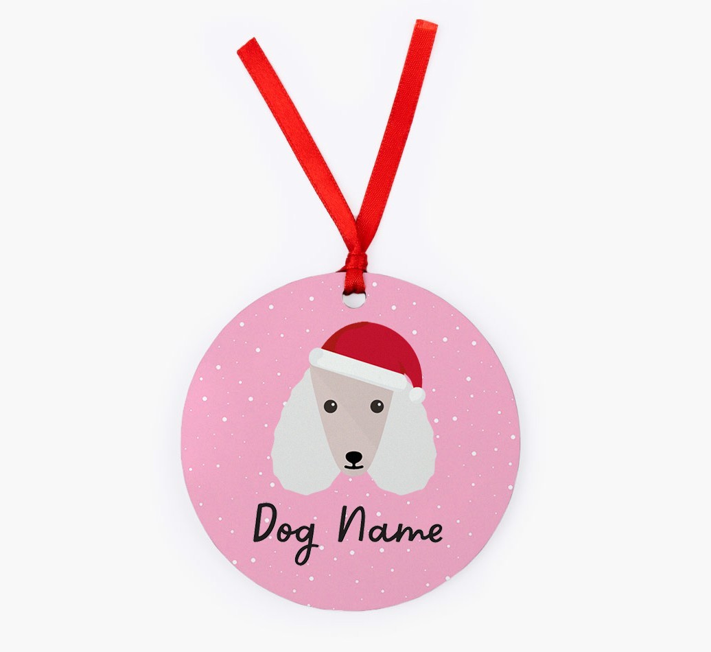 Snow: Personalized {breedFullName} Christmas Decoration