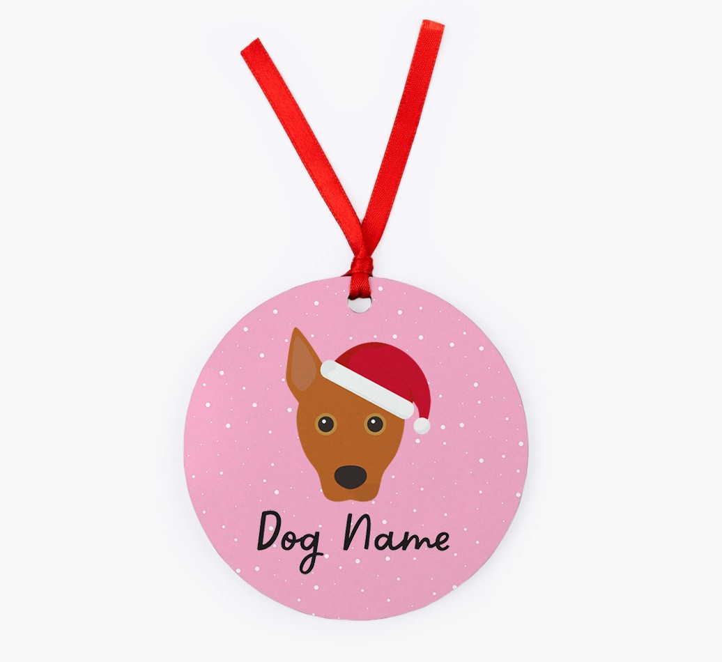 Snow: Personalized {breedFullName} Christmas Decoration