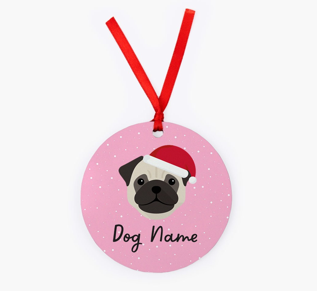 Snow: Personalized {breedFullName} Christmas Decoration