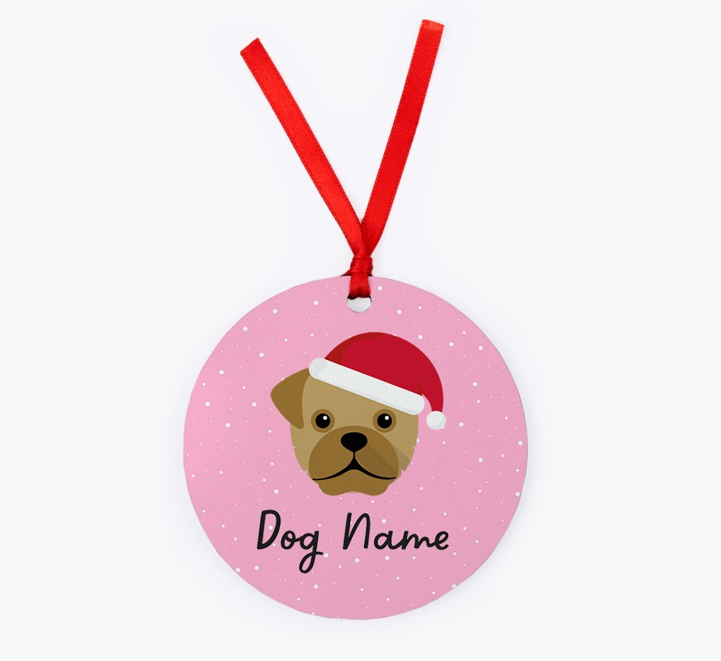 Snow: Personalized {breedFullName} Christmas Decoration
