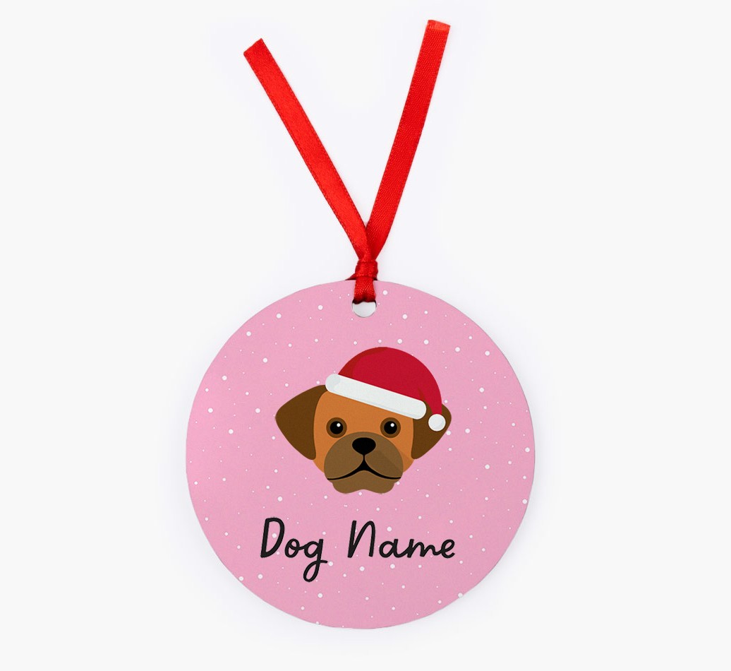Snow: Personalized {breedFullName} Christmas Decoration