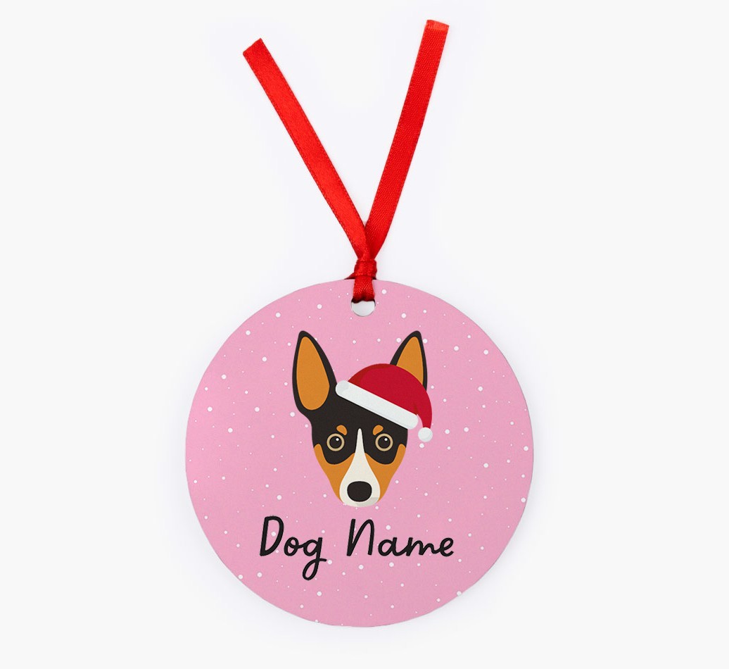 Snow: Personalized {breedFullName} Christmas Decoration