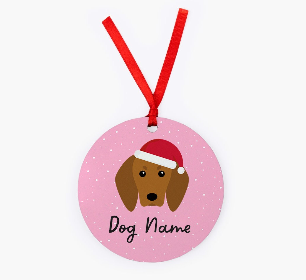 Snow: Personalised {breedFullName} Christmas Decoration