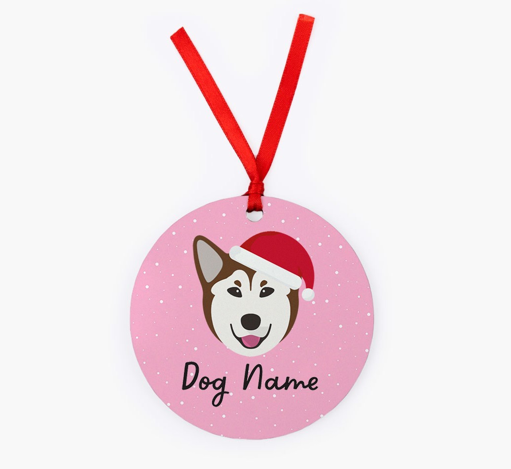 Snow: Personalized {breedFullName} Christmas Decoration