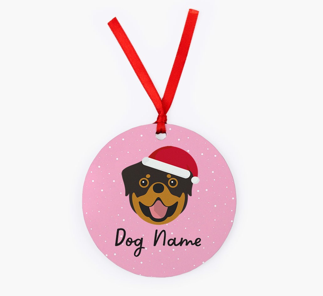 Snow: Personalized {breedFullName} Christmas Decoration