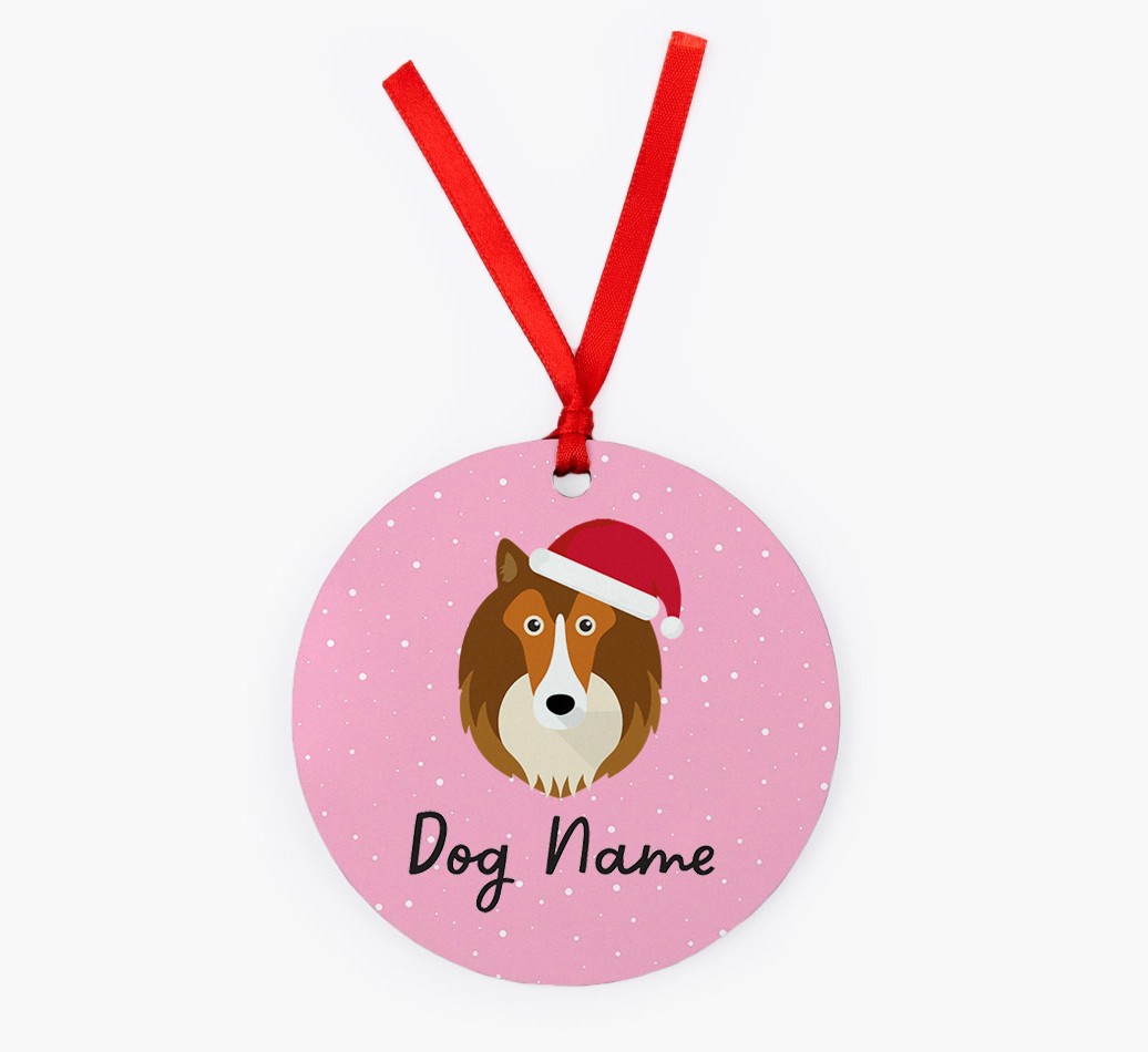 Snow: Personalized {breedFullName} Christmas Decoration