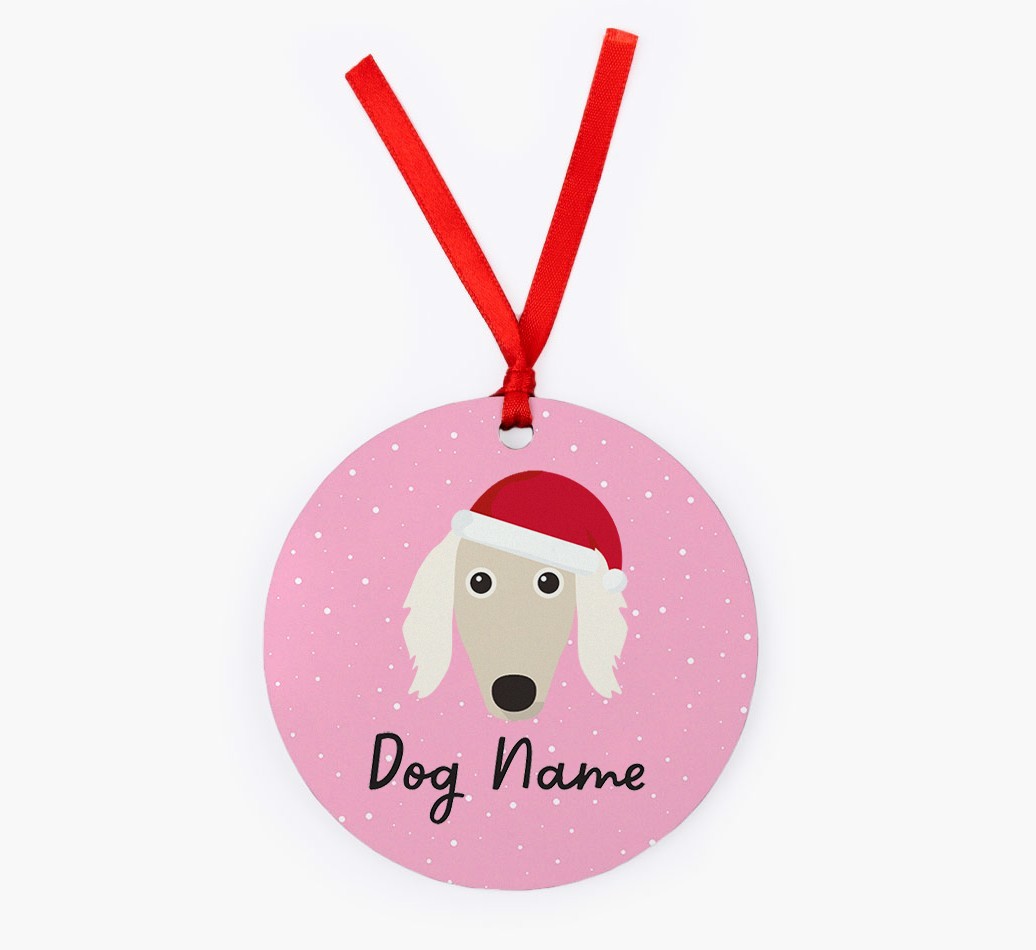 Snow: Personalized {breedFullName} Christmas Decoration