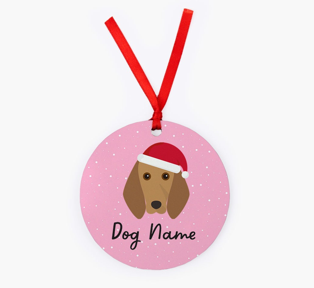 Snow: Personalised {breedFullName} Christmas Decoration