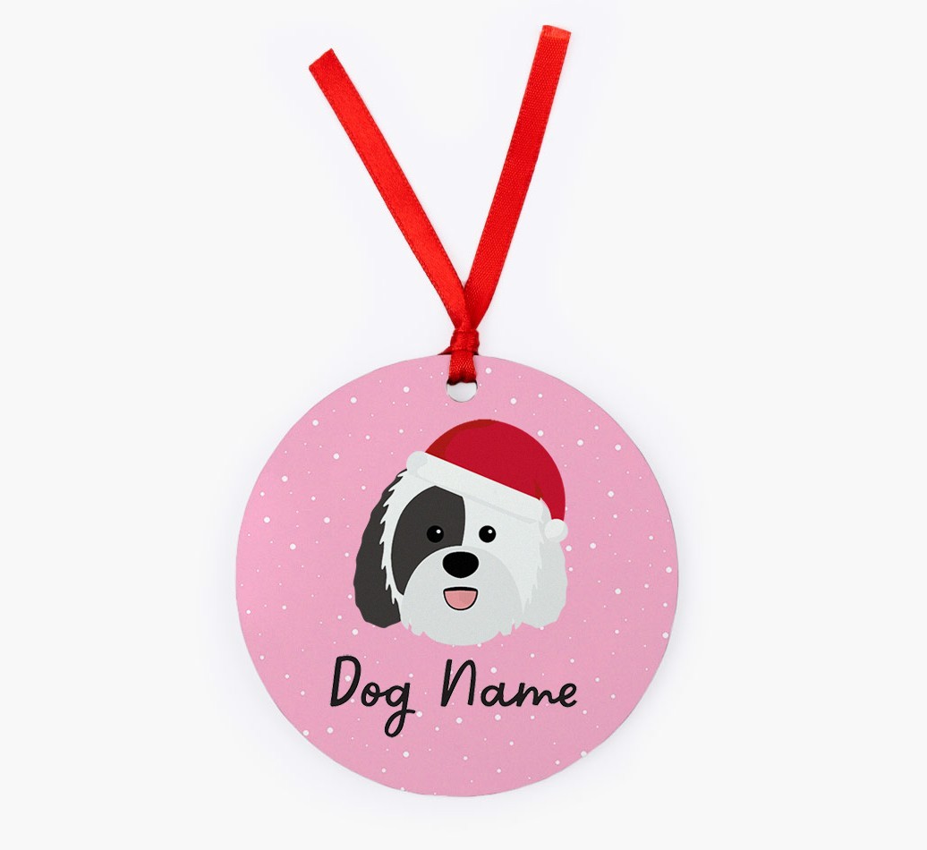 Snow: Personalized {breedFullName} Christmas Decoration