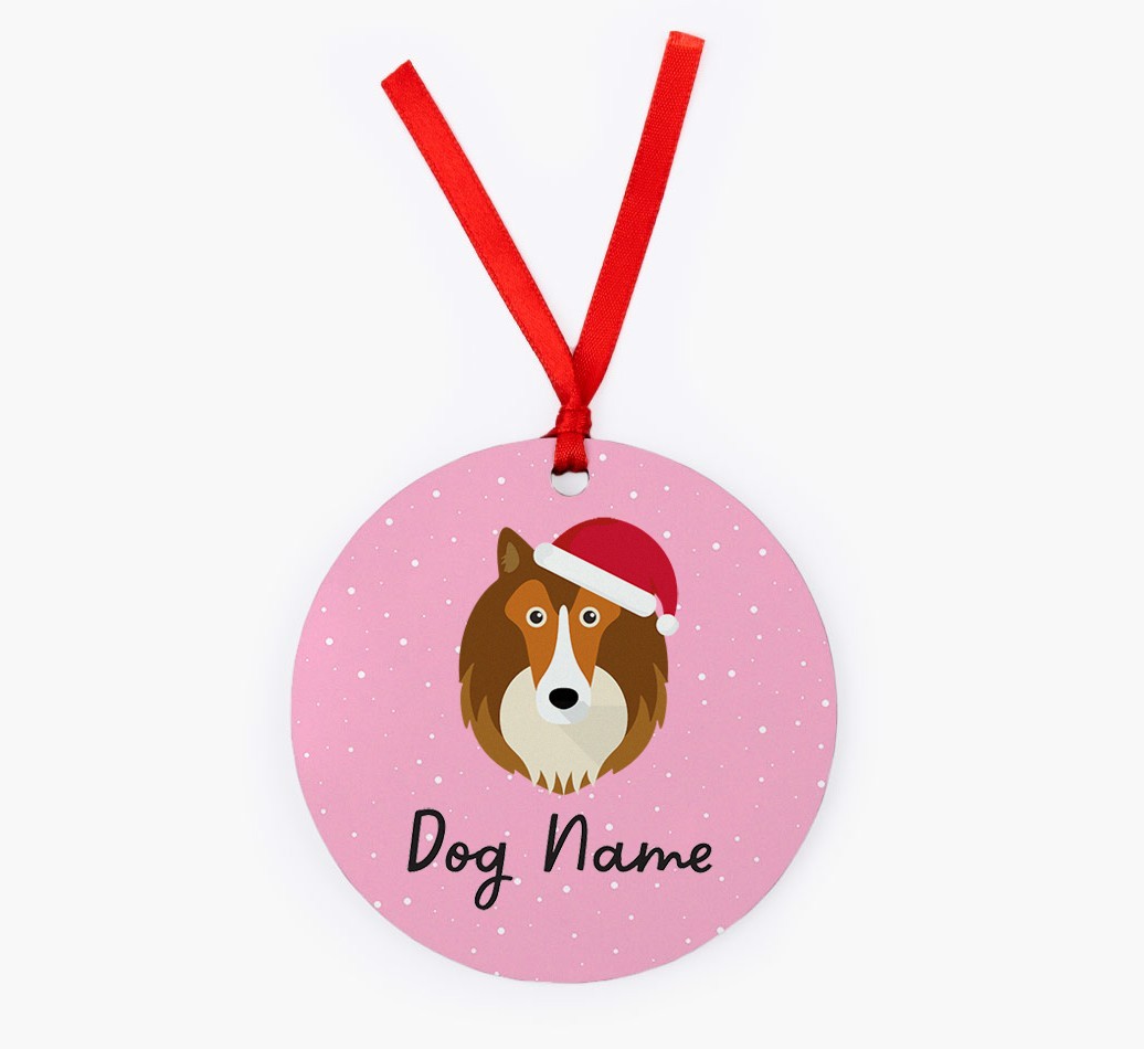 Snow: Personalized {breedFullName} Christmas Decoration