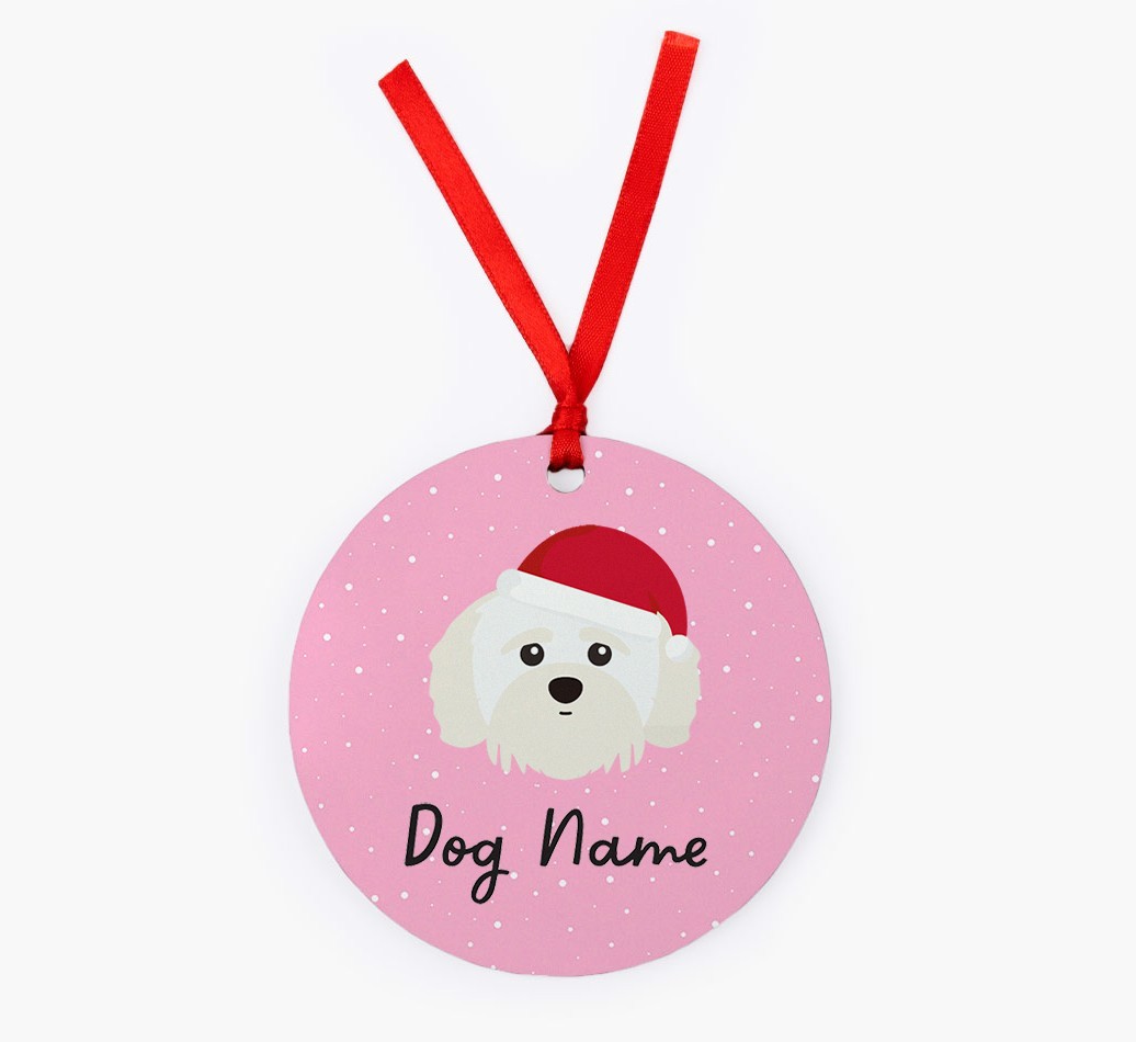 Snow: Personalized {breedFullName} Christmas Decoration