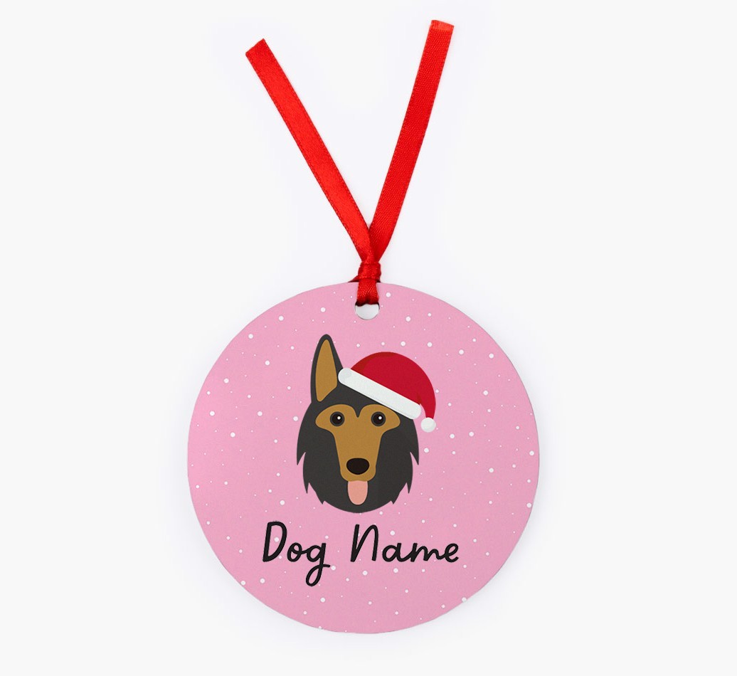 Snow: Personalized {breedFullName} Christmas Decoration
