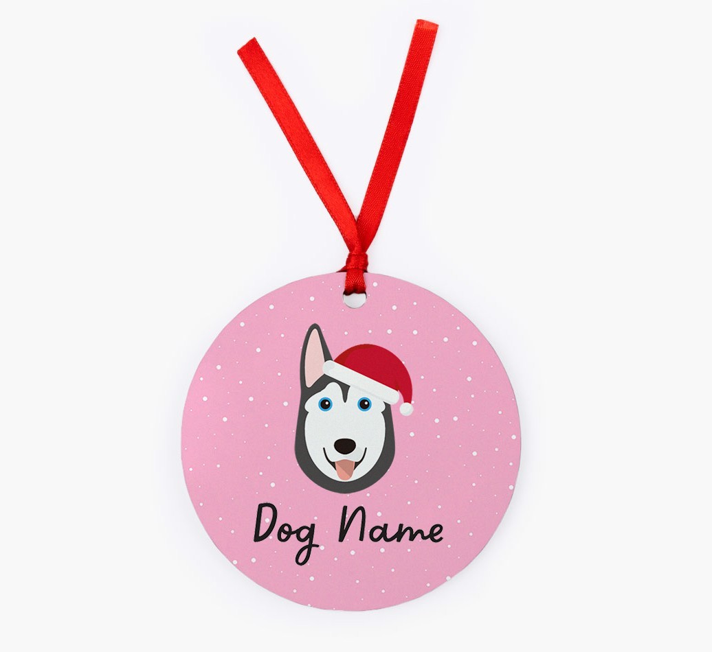 Snow: Personalized {breedFullName} Christmas Decoration