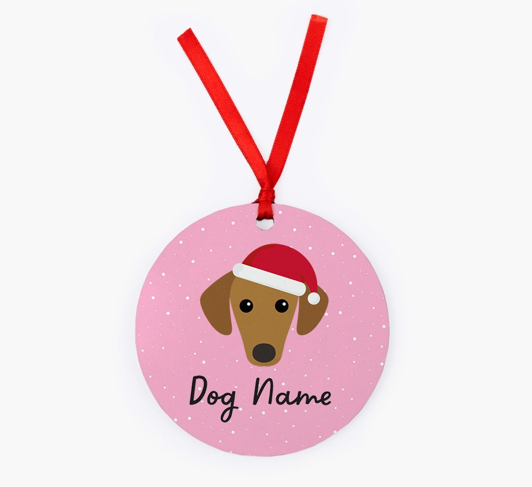 Snow: Personalized {breedFullName} Christmas Decoration