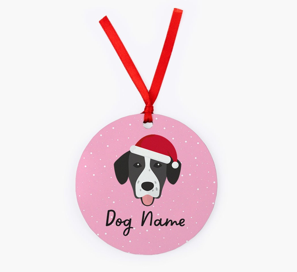 Snow: Personalized {breedFullName} Christmas Decoration