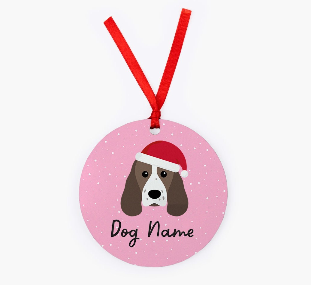 Snow: Personalized {breedFullName} Christmas Decoration