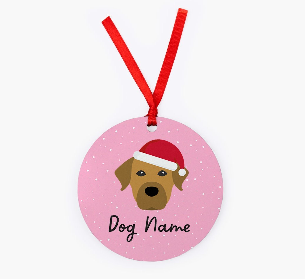 Snow: Personalized {breedFullName} Christmas Decoration