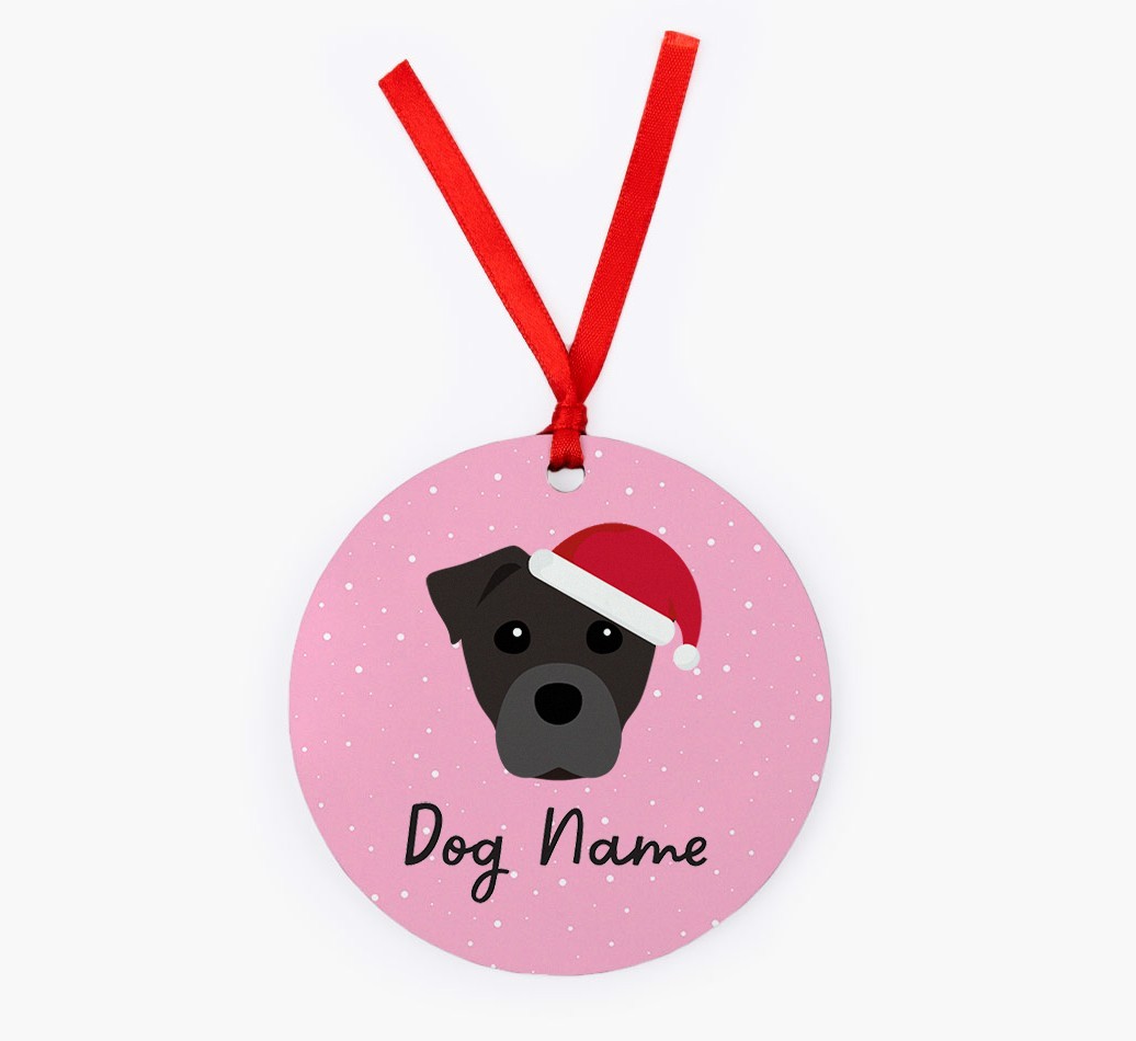 Snow: Personalized {breedFullName} Christmas Decoration