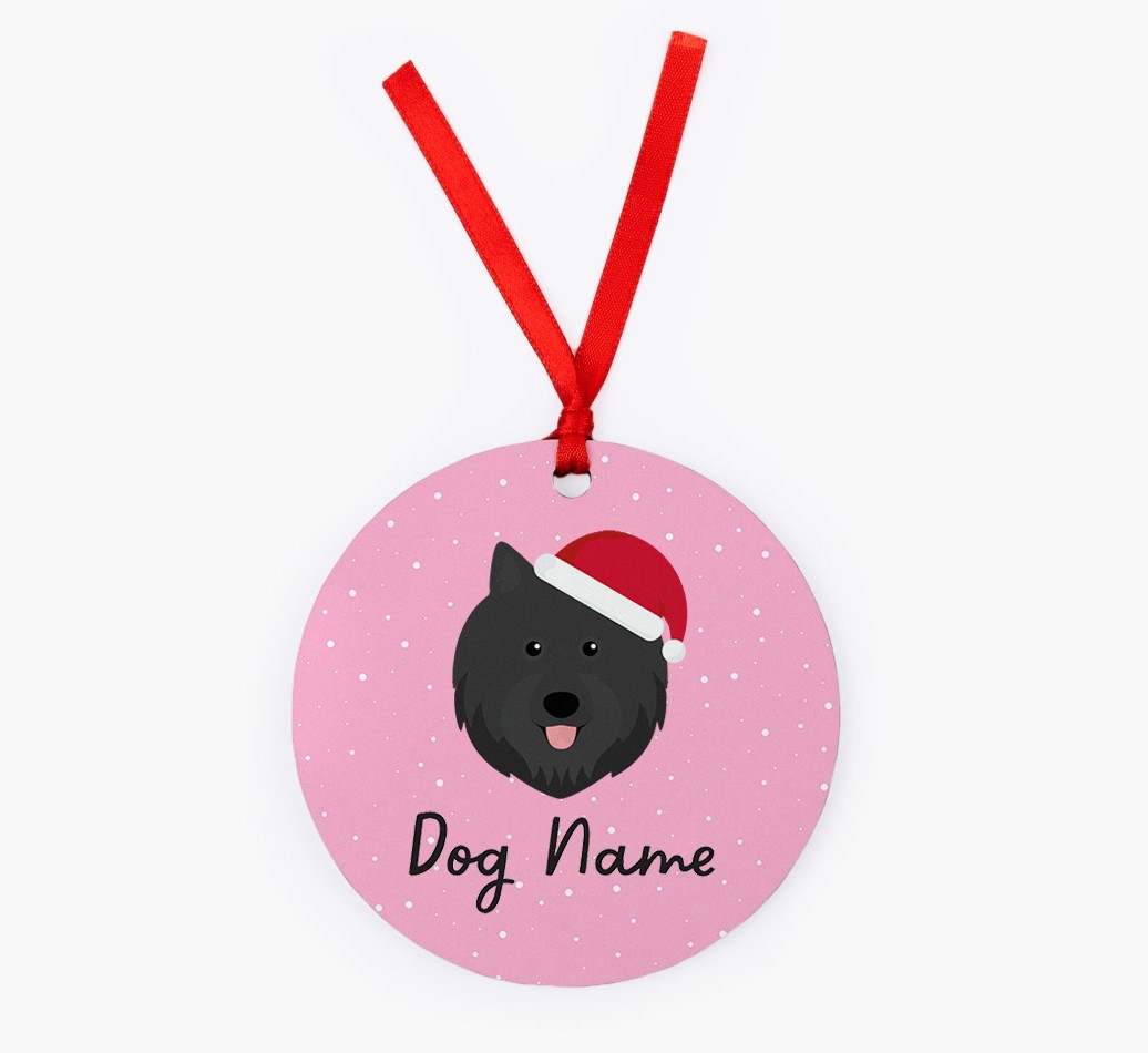 Snow: Personalized {breedFullName} Christmas Decoration
