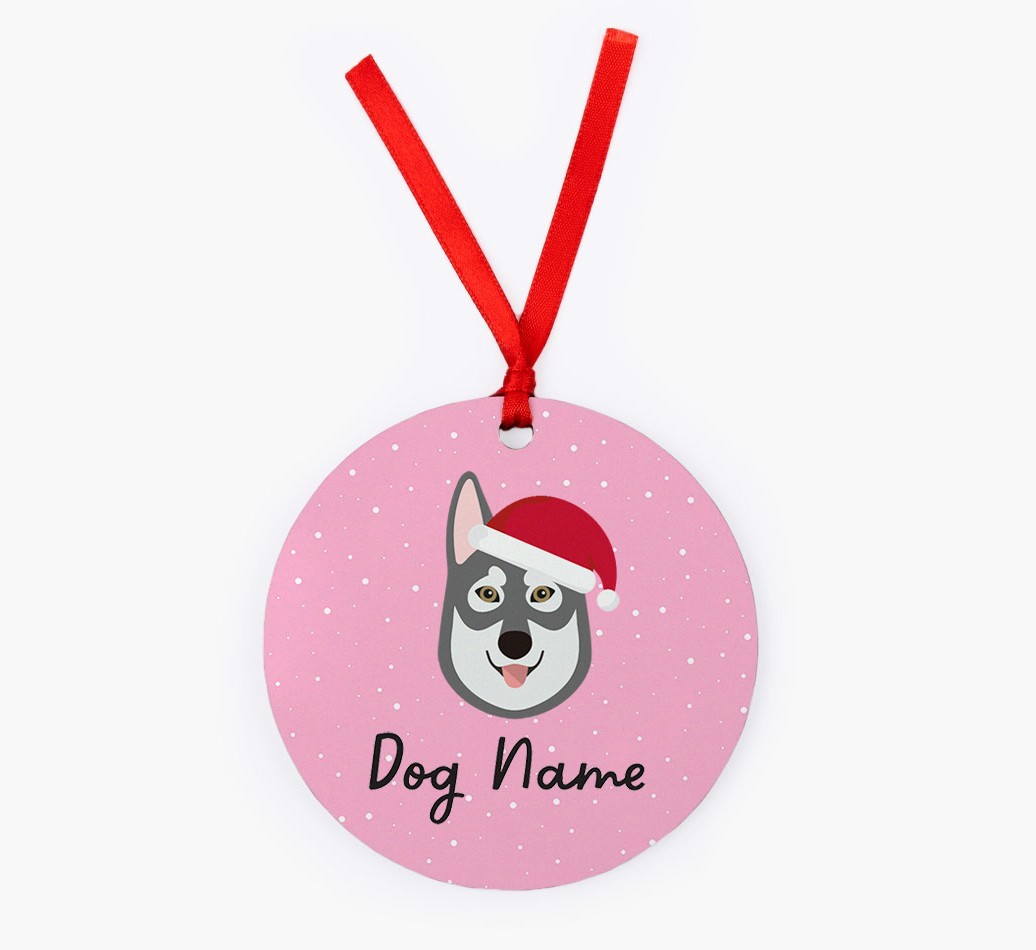 Snow: Personalized {breedFullName} Christmas Decoration