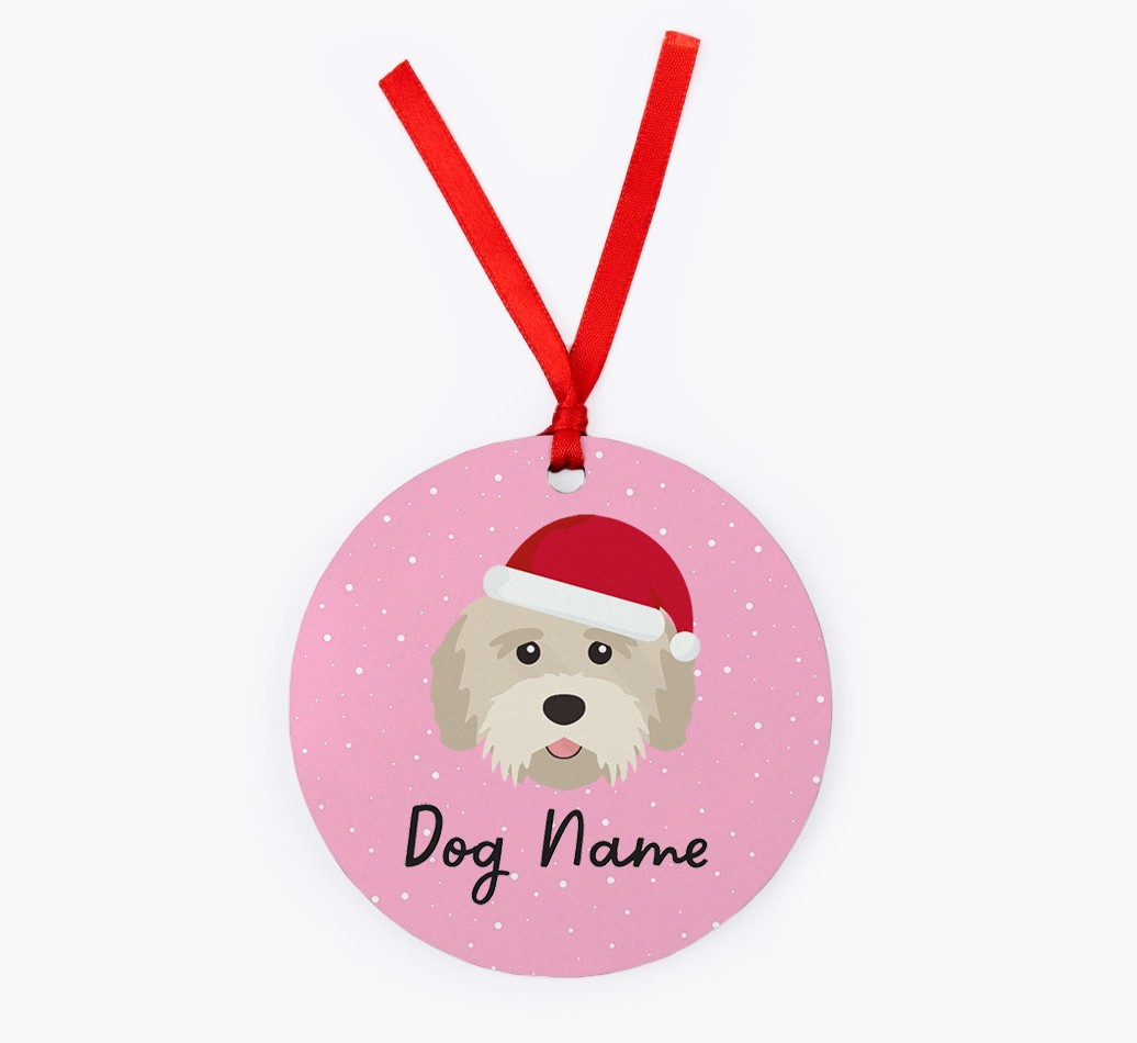 Snow: Personalised {breedFullName} Christmas Decoration