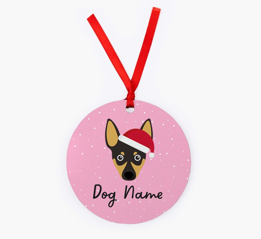Snow: Personalised {breedFullName} Christmas Decoration