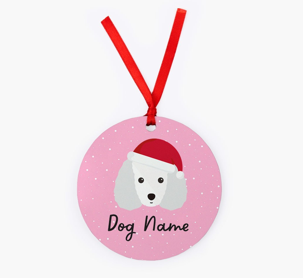 Snow: Personalised {breedFullName} Christmas Decoration