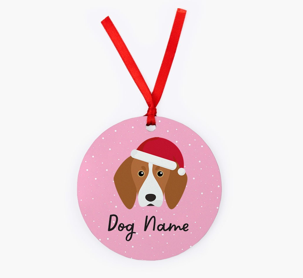 Snow: Personalized {breedFullName} Christmas Decoration