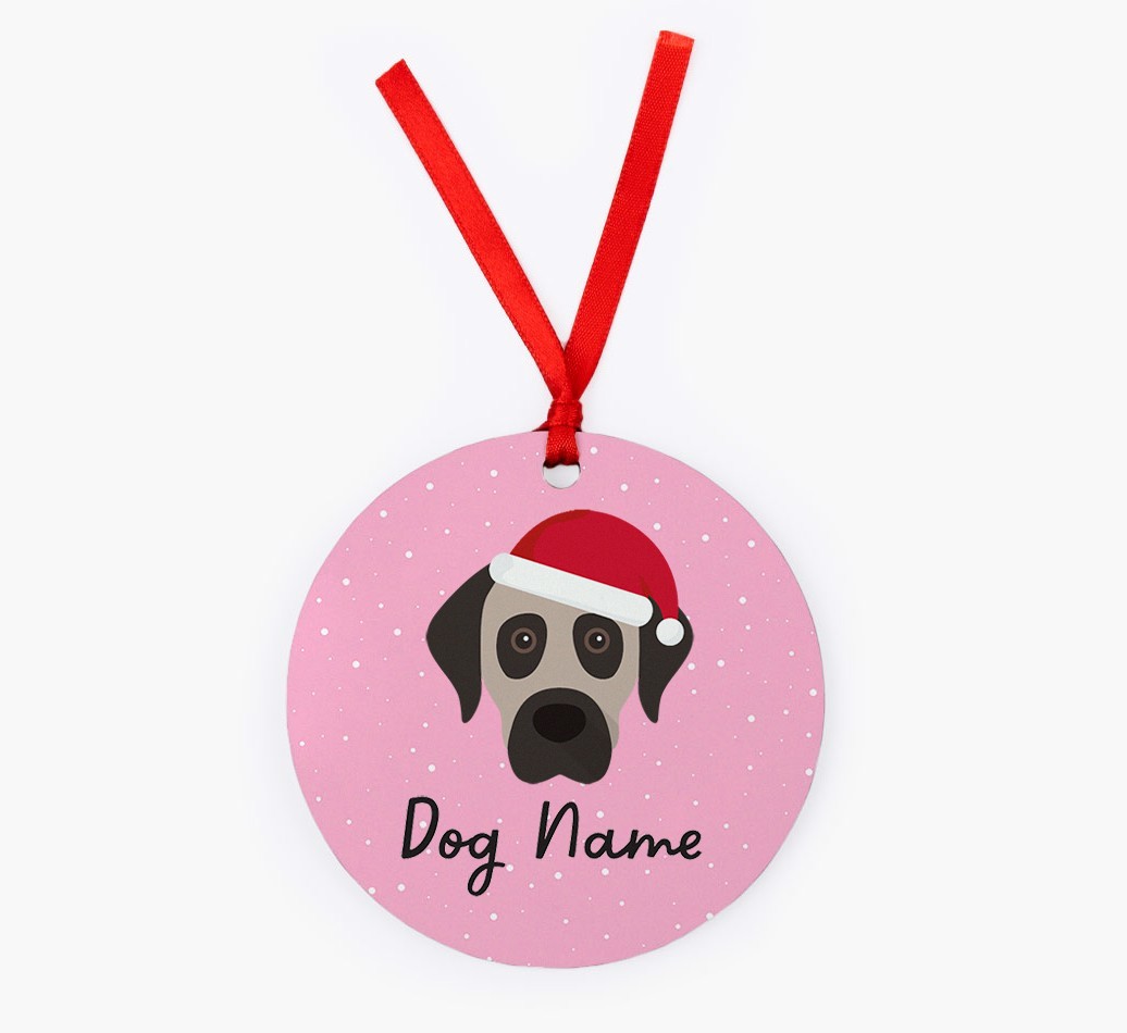 Snow: Personalized {breedFullName} Christmas Decoration