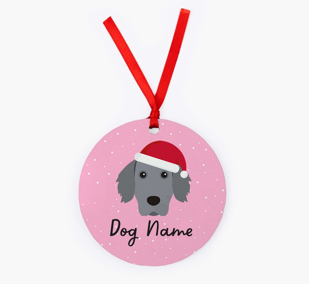 Snow: Personalized {breedFullName} Christmas Decoration