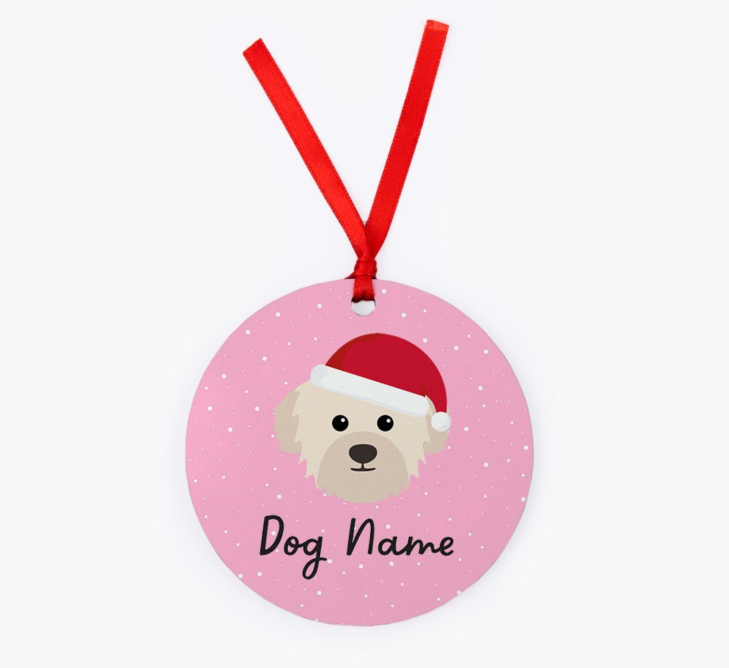 Snow: Personalized {breedFullName} Christmas Decoration