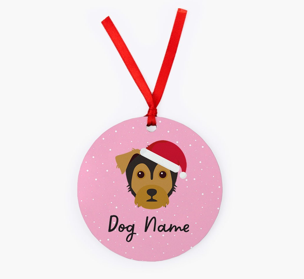 Snow: Personalized {breedFullName} Christmas Decoration