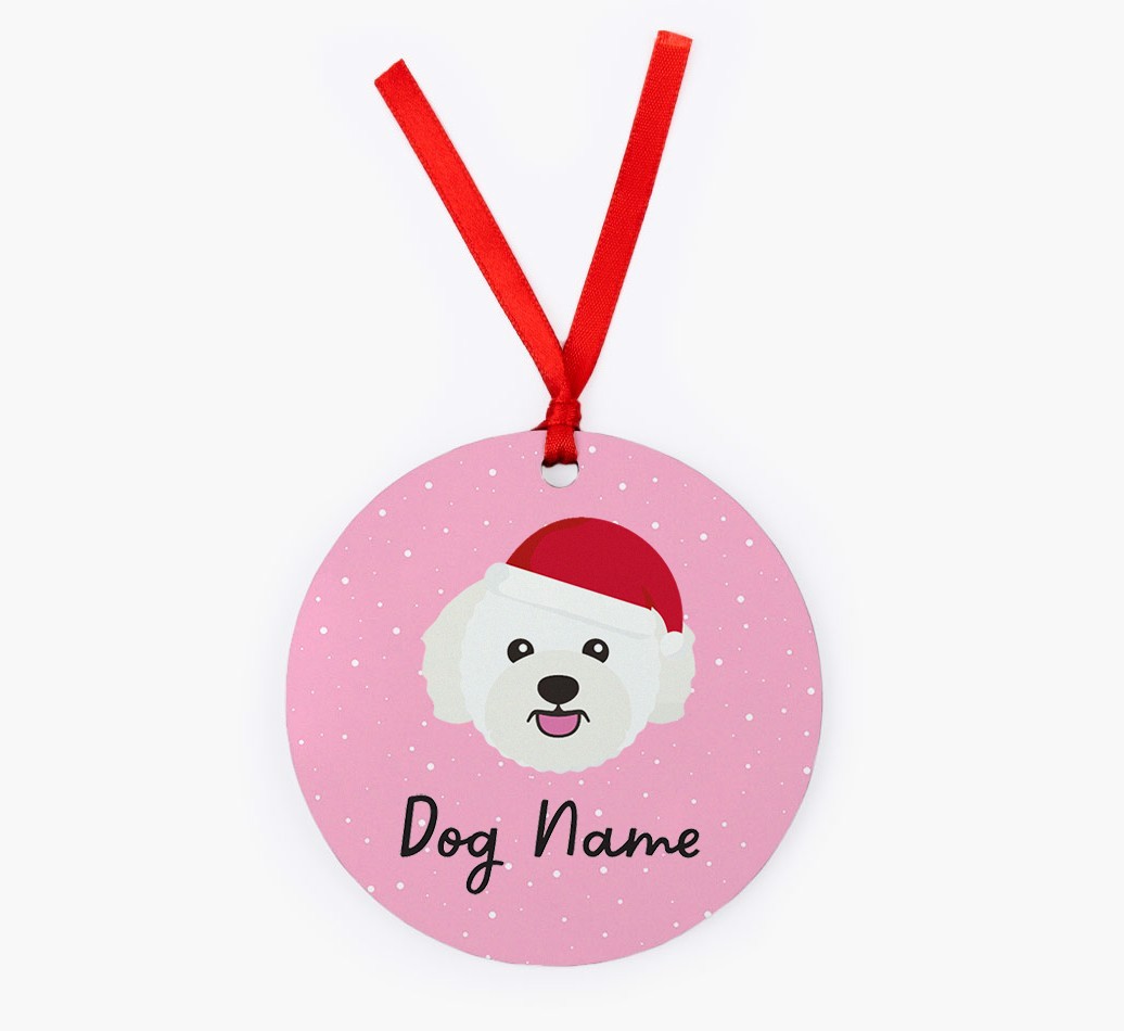 Snow: Personalized {breedFullName} Christmas Decoration