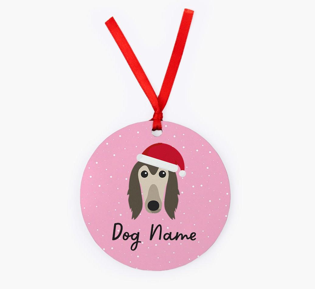 Snow: Personalized {breedFullName} Christmas Decoration